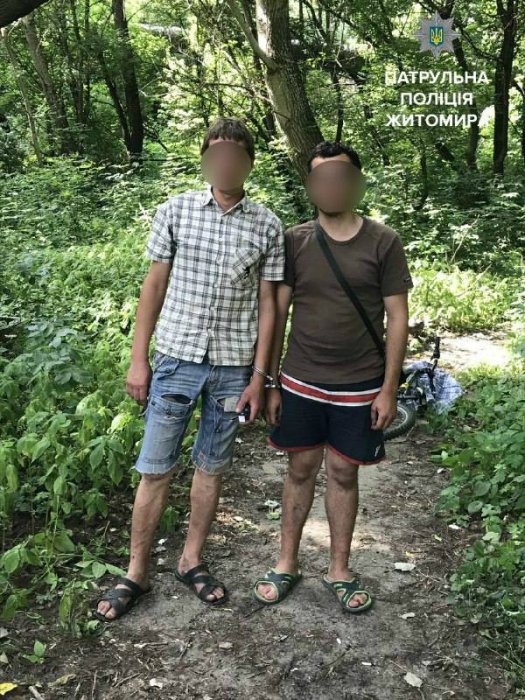 Серед дня на Шевченка у Житомирі двоє молодиків попалися поліції, коли викопували телефонні кабелі  
