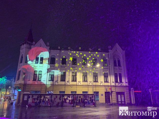 Вечірня Михайлівська у Житомирі перетворилася в казковий світ. ФОТО