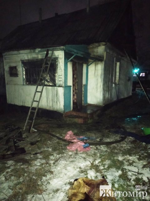 За добу в Житомирській області горіли чотири житлові будинки. ФОТО