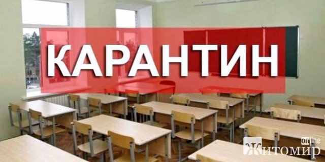 У 12-ти районах Житомирської області школи закрили на карантин