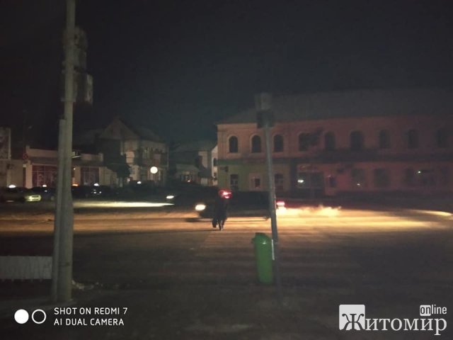 У центрі Бердичева не освітлюються вечірні вулиці