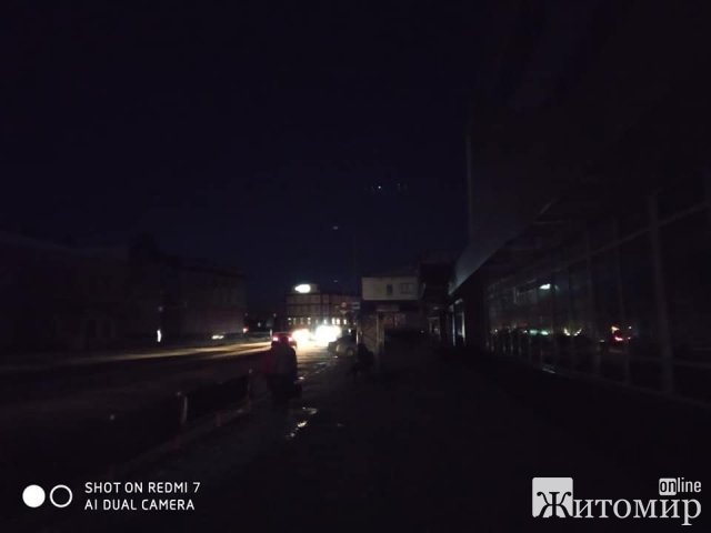 У центрі Бердичева не освітлюються вечірні вулиці