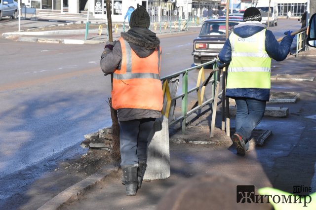  У місті Житомирської області встановлюють нові сміттєві урни