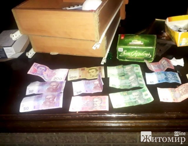 В одному з підвальних приміщень Чуднова викрито підпільний гральний заклад. ФОТО