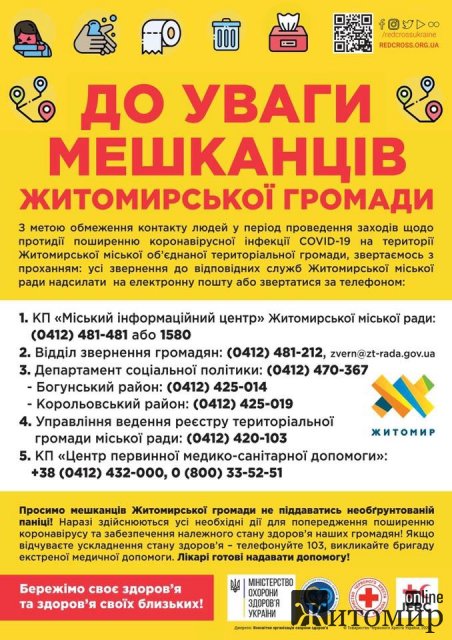 У Житомирі виконавчі органи працюватимуть дистанційно