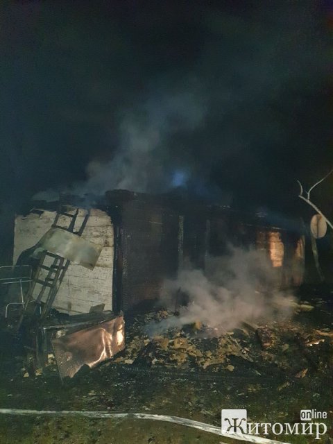 У селі Житомирської області на пожежі загинула маленька дитина, її 3-річну сестричку врятував сусід. ФОТО