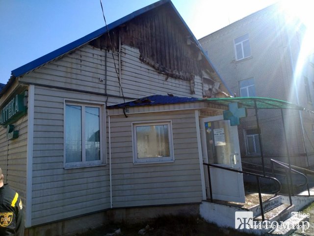 У райцентрі Житомирської області горіла аптека. ФОТО
