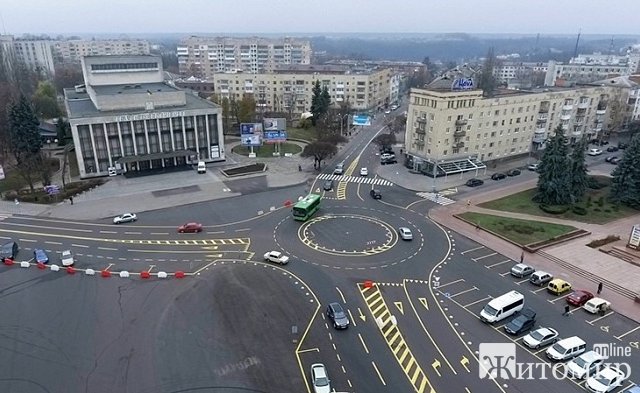  У скільки Житомиру обійшлася дорожня розмітка на майдані Соборному в листопаді 2019-го та у квітні 2020 року