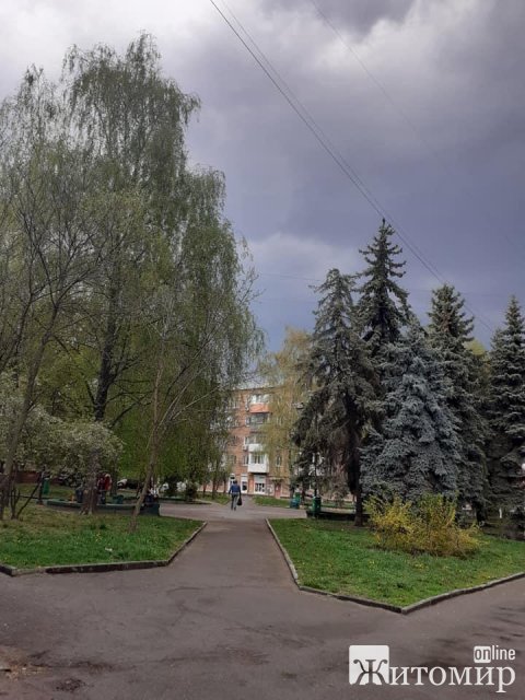 Перша гроза в Житомирі. ФОТО