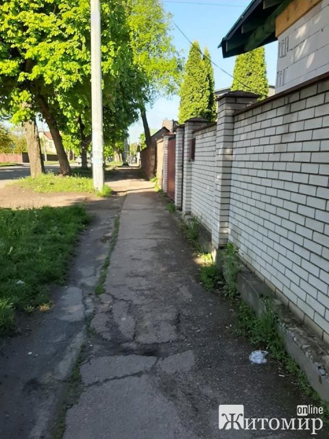 Житомиряни нарікають на "вбиті" тротуари поблизу Глобала. ФОТО
