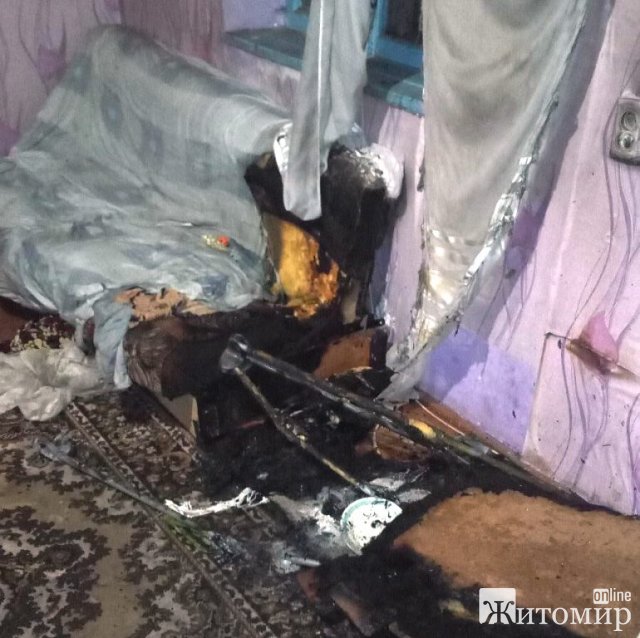 У селі Житомирської області загорівся обігрівач, опіки отримала однорічна дитина. ФОТО