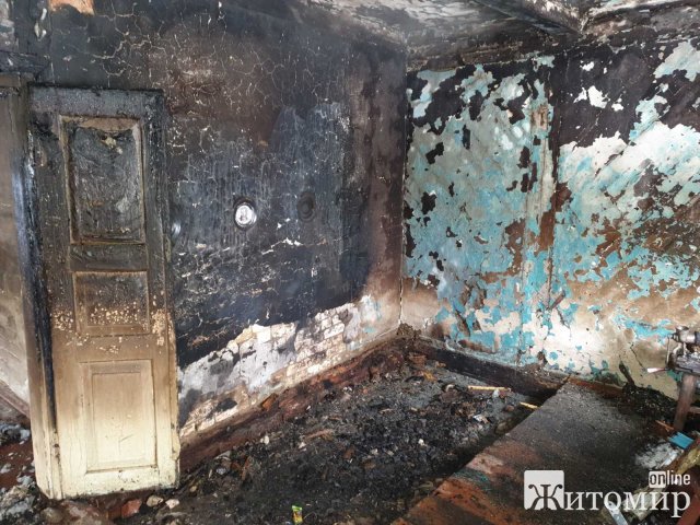У селі Новоград-Волинського району горів будинок, загинув чоловік. ФОТО