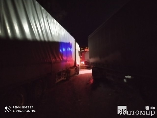 Як у Житомирській області рятувальники витягали зі снігових заметів вантажівки. ФОТО