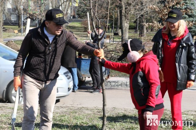 1000 нових дерев у Житомирі: естафета #Дереводня переходить Миколаєву та Дніпру. ФОТО