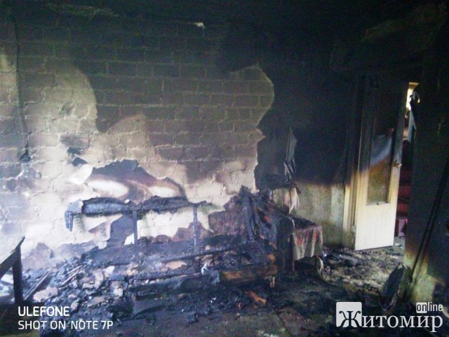 У Житомирському районі горів будинок: рятувальники виявили тіло 48-річного чоловіка. ФОТО