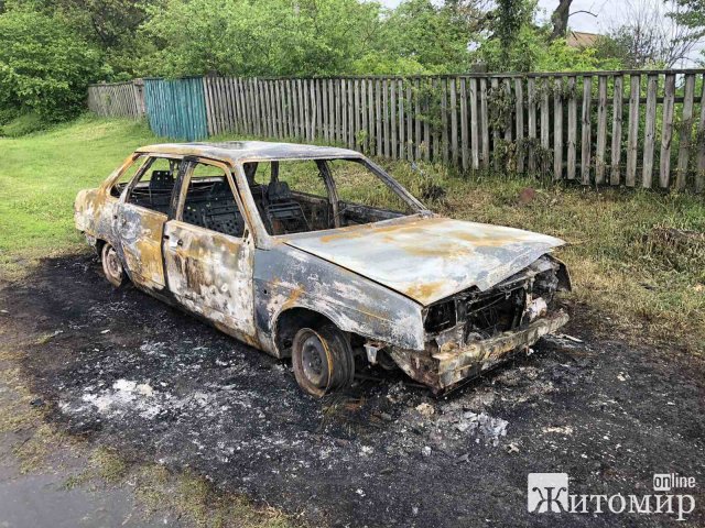 За добу на Житомирщині рятувальники гасили займання двох автомобілів. ФОТО
