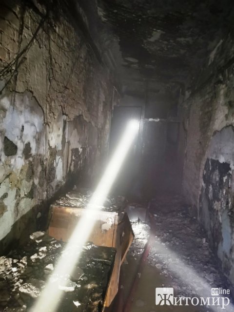 У Житомирі горів будинок на 8 господарів. ФОТО