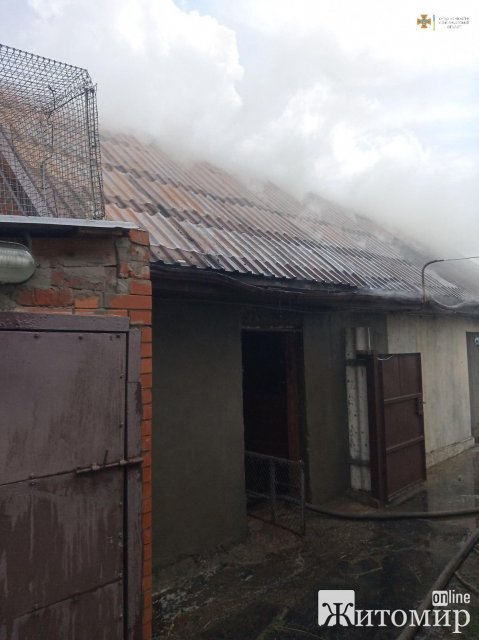 Рятувальники Житомирської області ліквідували три займання у господарчих спорудах. ФОТО