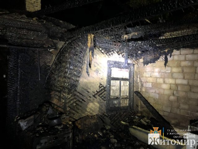 На пожежі у Житомирському районі травмувались дві людини. ФОТО
