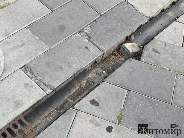 Небезпечні житомирські тротуари. ФОТО
