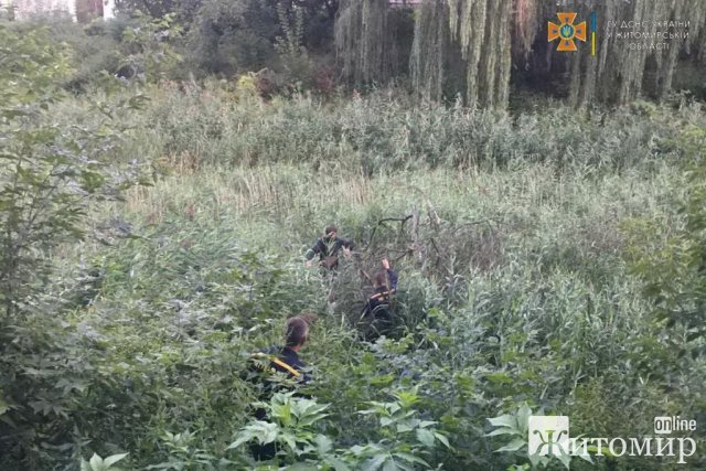 Малинські рятувальники витягнули з болота чоловіка, який там застряг та самостійно не зміг вибратись