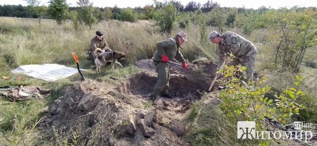 У Лугинському районі пошуківці знайшли рештки двох солдат. ФОТО