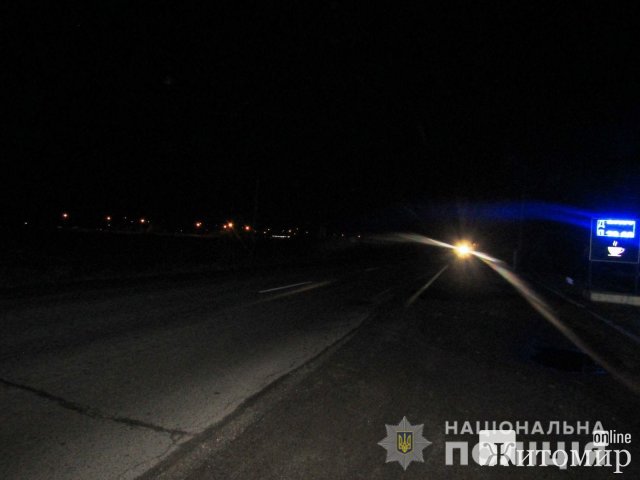 У Новограді-Волинському водійка Ford наїхала на чоловіка, що лежав на дорозі й поїхала геть. ФОТО