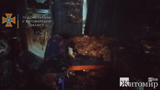 Зранку в Житомирі на Польовій горів гараж. ФОТО