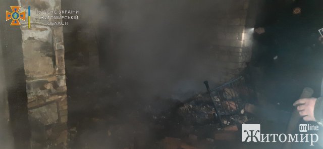 У селі Новоград-Волинського району згорів будинок: рятувальники виявили рештки тіла чоловіка. ФОТО