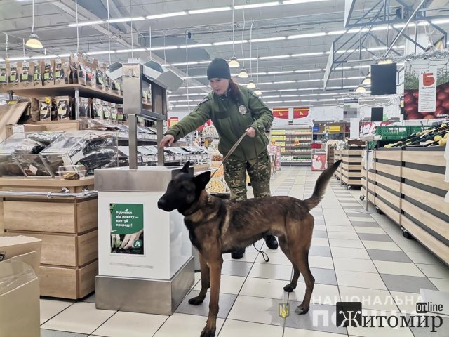 Вибухівки у житомирському ТРЦ не знайшли, поліцейські продовжують шукати "мінера". ФОТО