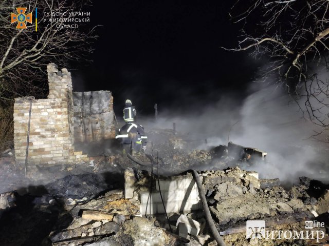 У селі біля Житомира згорів будинок: загинув 33-річний власник. ФОТО