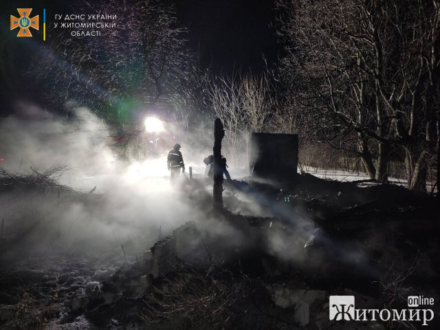 У селі біля Житомира згорів будинок: загинув 33-річний власник. ФОТО