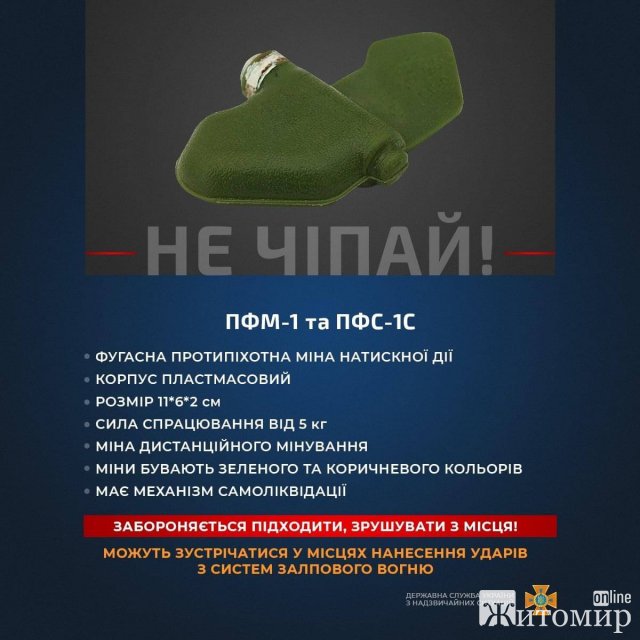 Рятувальники показали, якими можуть бути міни