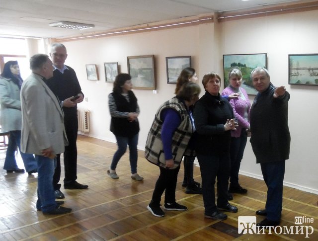 У Житомирі відбулося відкриття виставки живопису художника-аматора Марцеля Врублевського. ФОТО