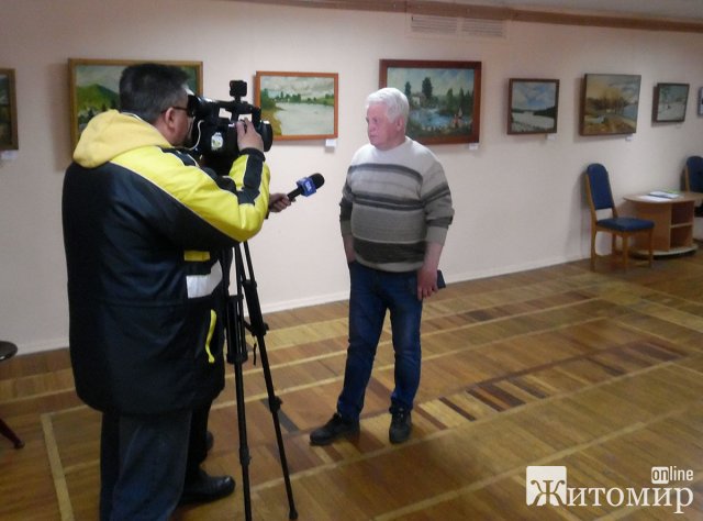 У Житомирі відбулося відкриття виставки живопису художника-аматора Марцеля Врублевського. ФОТО