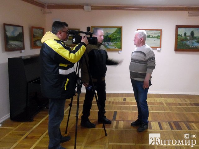 У Житомирі відбулося відкриття виставки живопису художника-аматора Марцеля Врублевського. ФОТО