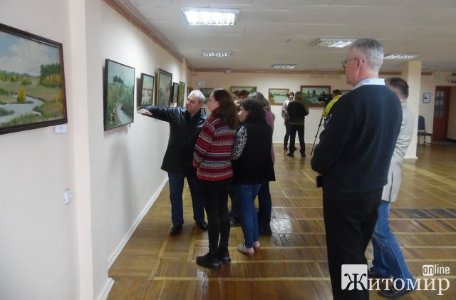 У Житомирі відбулося відкриття виставки живопису художника-аматора Марцеля Врублевського. ФОТО