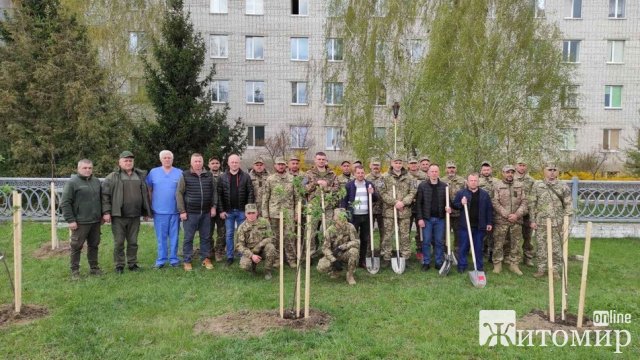 У місті Житомирської області висадили 59 дерев у пам