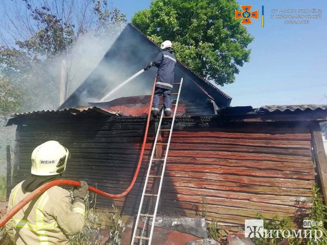 У селі на Житомирщині через коротке замикання горів будинок. ФОТО