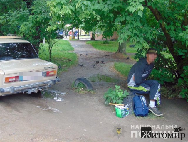 У Житомирі затримали автозлодія одразу після крадіжки з ВАЗу пенсіонера. ФОТО