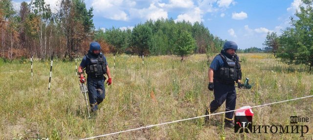 У Малинській громаді піротехніки розміновують території після російських загарбників. ФОТО