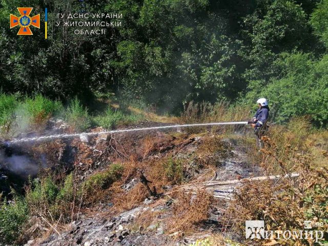У Коростенському районі минулої доби горіла суха трава та торф. ФОТО