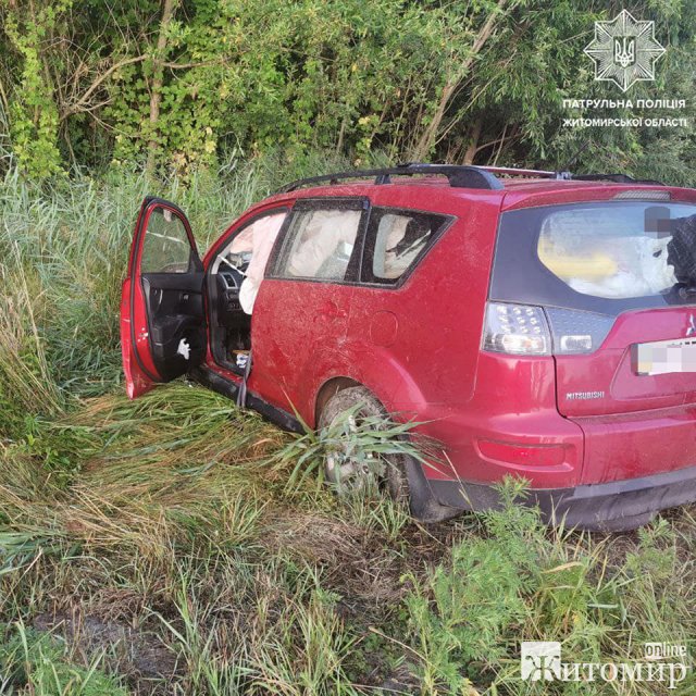 На трасі в Житомирській області водійка на Mitsubishi з