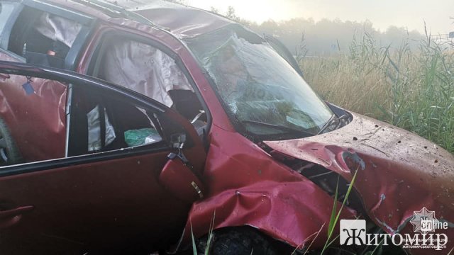 На трасі в Житомирській області водійка на Mitsubishi з