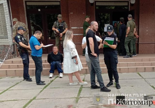 У поліції розповіли про подробиці вбивства на розі вулиць Театральної та Малої Бердичівської у Житомирі. ВІДЕО. ФОТО