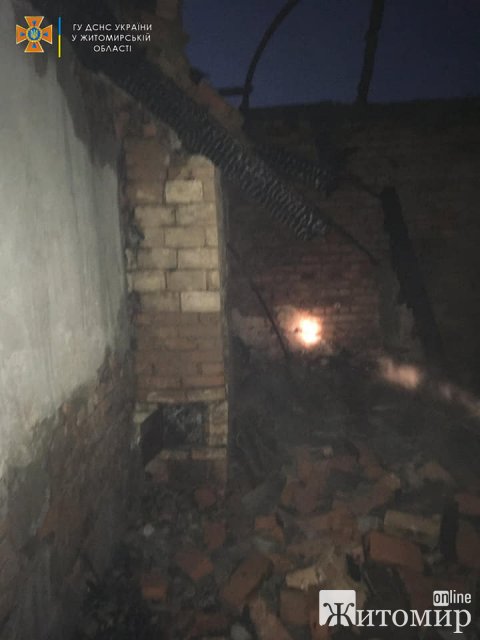 За добу на Житомирщині горіли два будинки. ФОТО