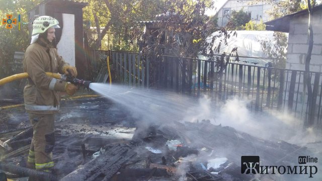 На дачному масиві біля Житомира чоловік розпалив мангал, а спалив теплицю. ФОТО