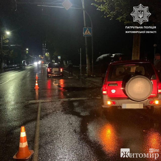 Вночі на дорогах Житомирщини сталося три ДТП. ФОТО