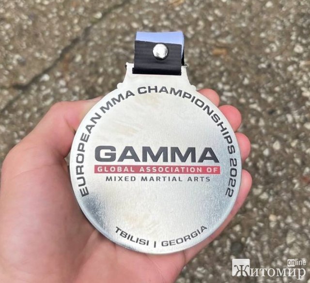 Студент Житомирської політехніки став срібним призером Чемпіонату Європи зі змішаних єдиноборств ММА