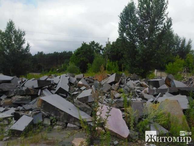Під Житомиром "зацементували" ліс, завдавши шкоди на 14,5 млн грн. ФОТО